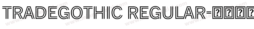 TradeGothic Regular字体转换